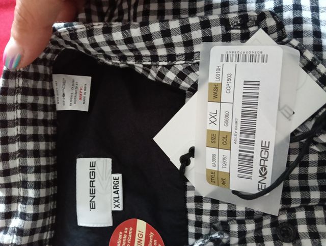 Camisa cuadros XXL nueva