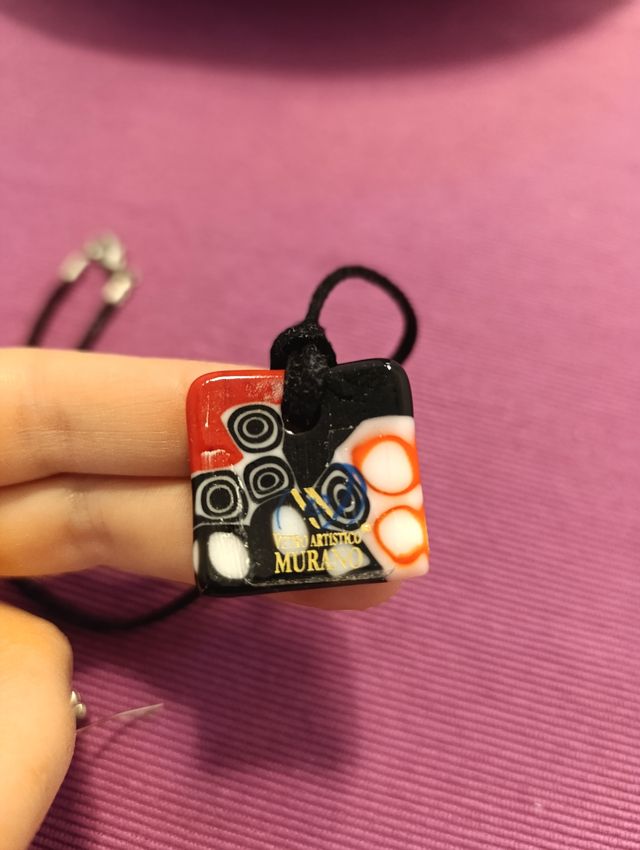 Conjunto Murano: colgante y pendientes