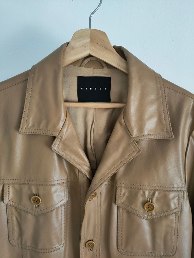 Chaqueta piel, retro. Sisley