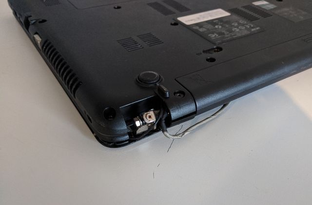 Ordenador portátil defectuoso 