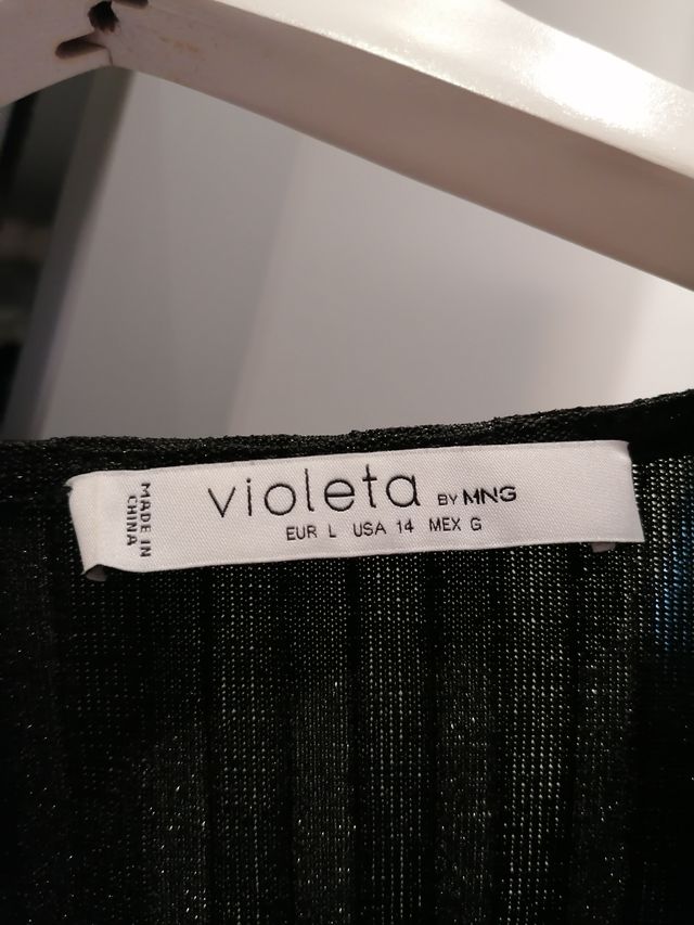 Camiseta fiesta Violeta by Mango