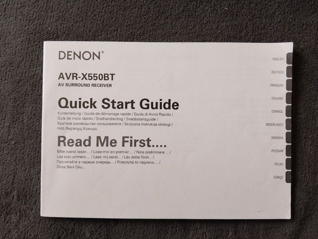 Home cinema Denon AVR-X550 BT