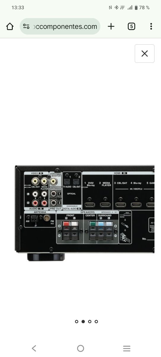 Home cinema Denon AVR-X550 BT