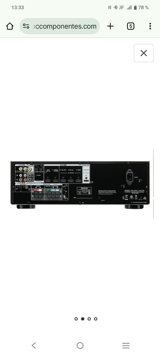 Home cinema Denon AVR-X550 BT