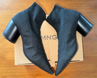 Botines negros calcetín MANGO talla 40