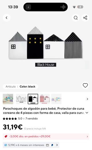 Cuscini da parete per lettino/letto Montessori (8 unità)