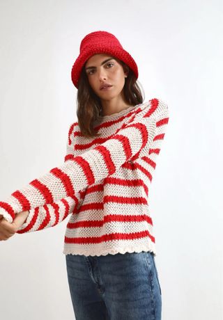 Jersey rayas crochet scalpers