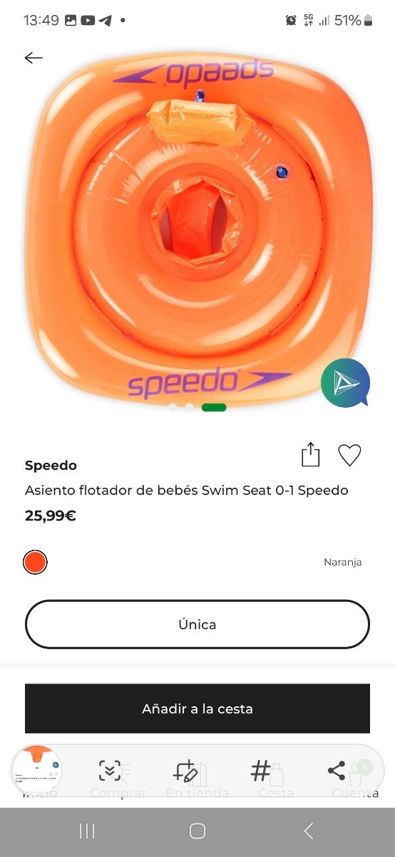 Flotador SPEEDO