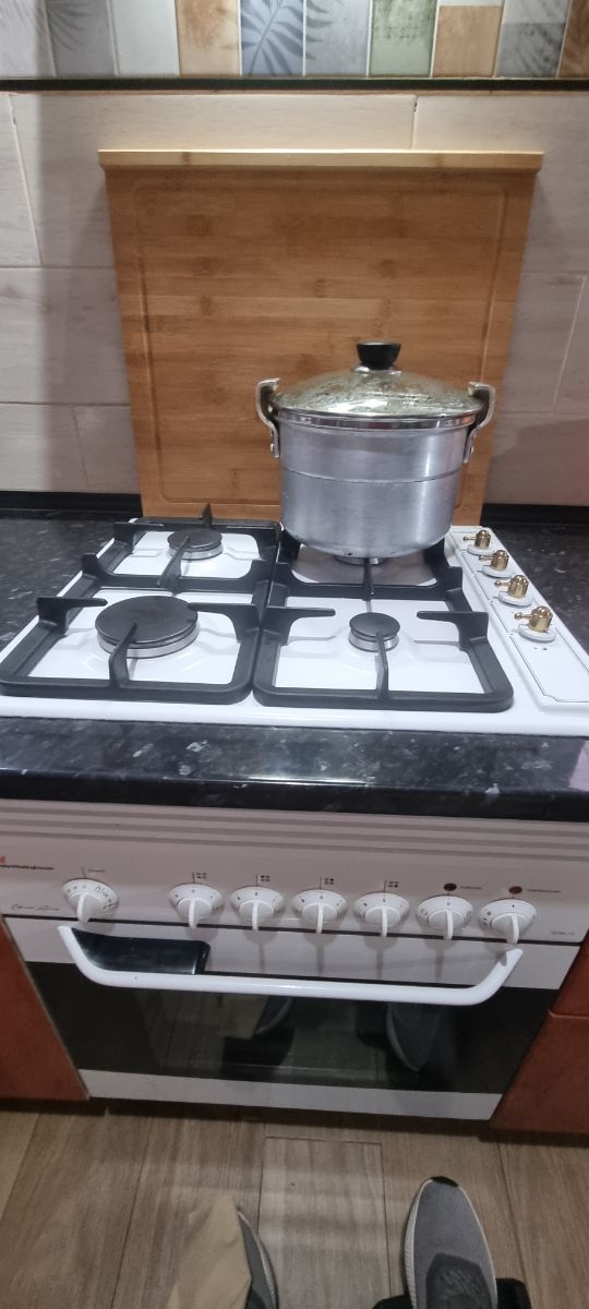 Placa de gas y horno eléctrico