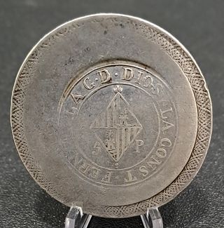 Fernando VII 5 Pesetas. Mallorca 1823
