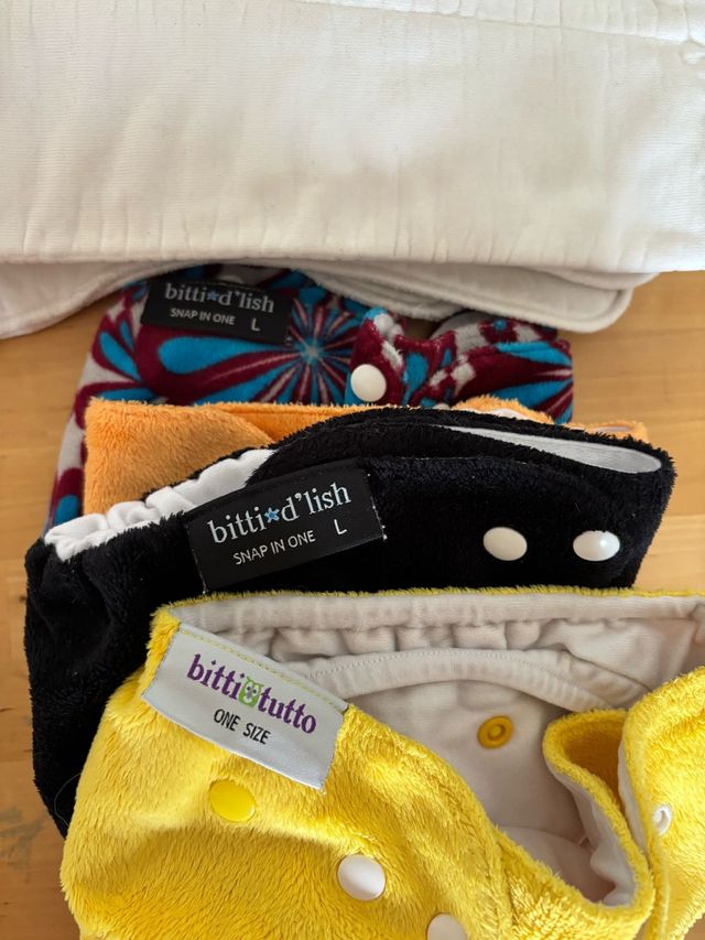 Gran lote de pañales de tela