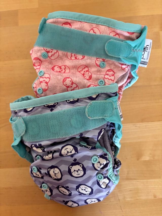 Gran lote de pañales de tela