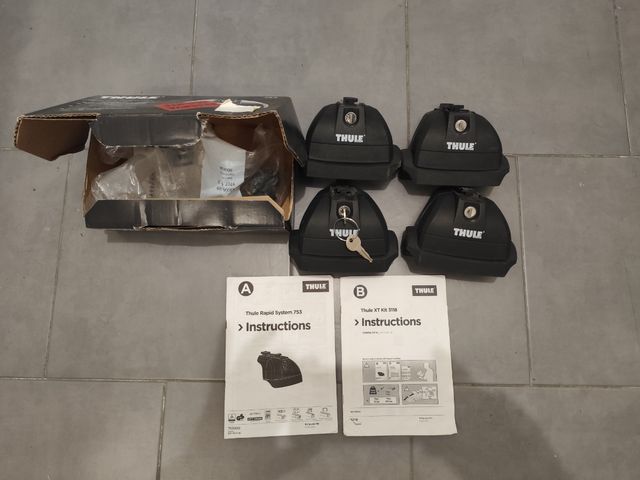 Thule Rapid System 753 paquete de 4 pies