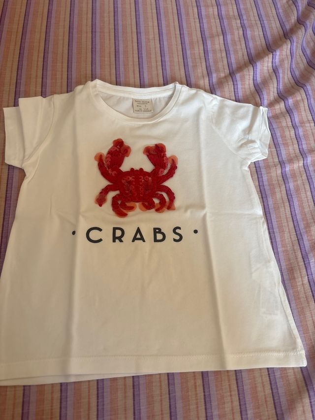 Lote camiseta niña manga corta ZARA ETIQUETA T6
