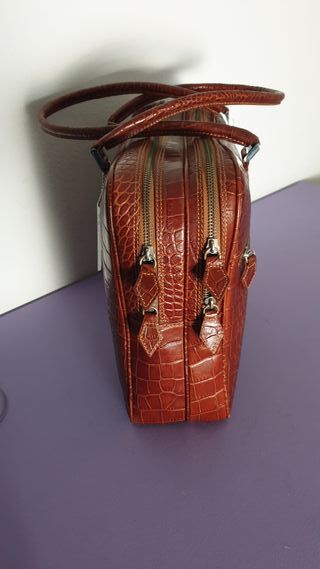 Borsa donna in VERA pelle stampa cocco