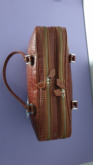 Borsa donna in VERA pelle stampa cocco