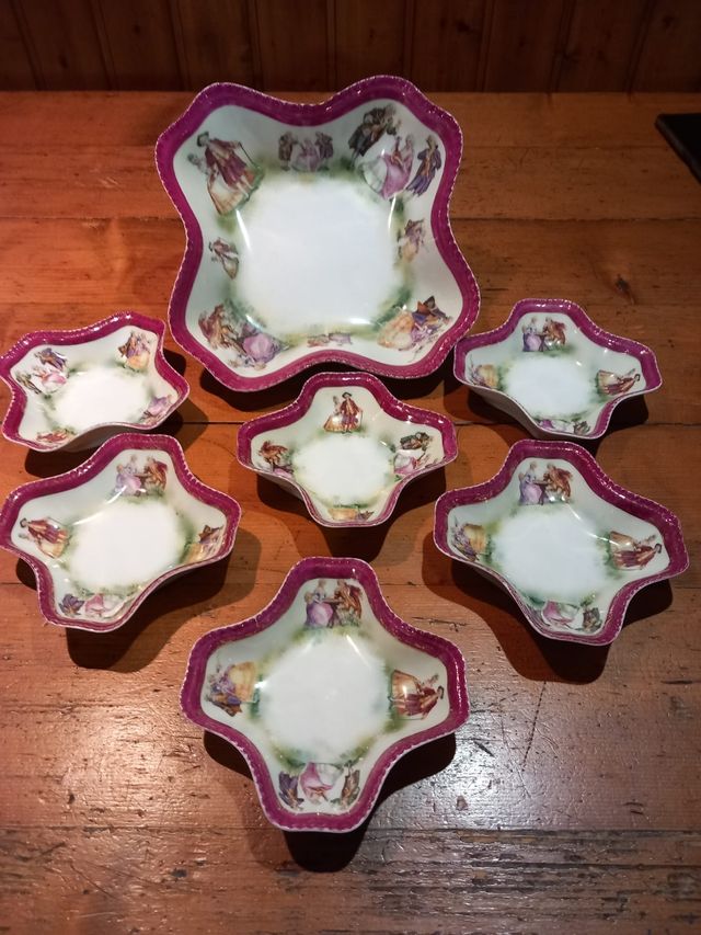 Servizio da macedonia o gelato vintage