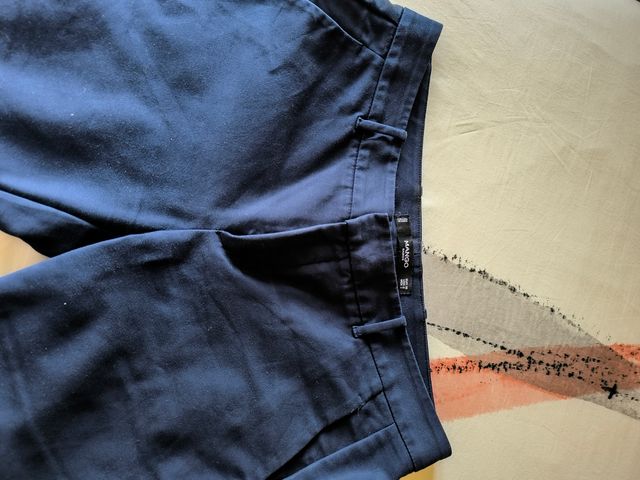 Pantalón chino azul marino Mango 38