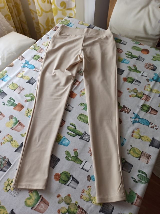 PANTALON BEIGE MUJER TALLA S