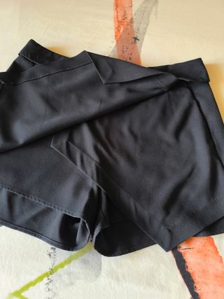 Falda pantalón negra talla 40