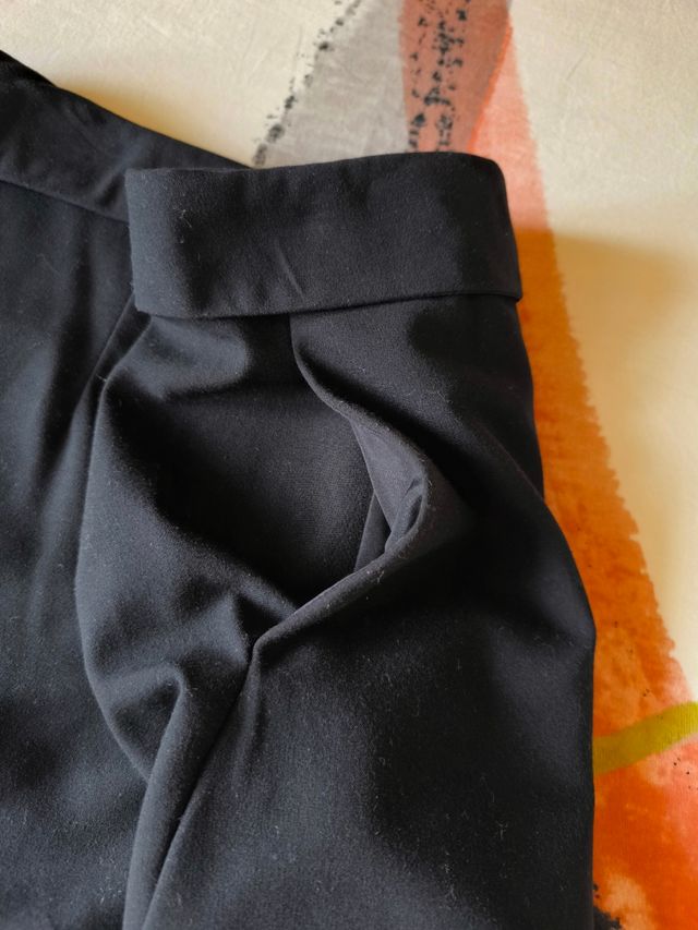 Falda pantalón negra talla 40