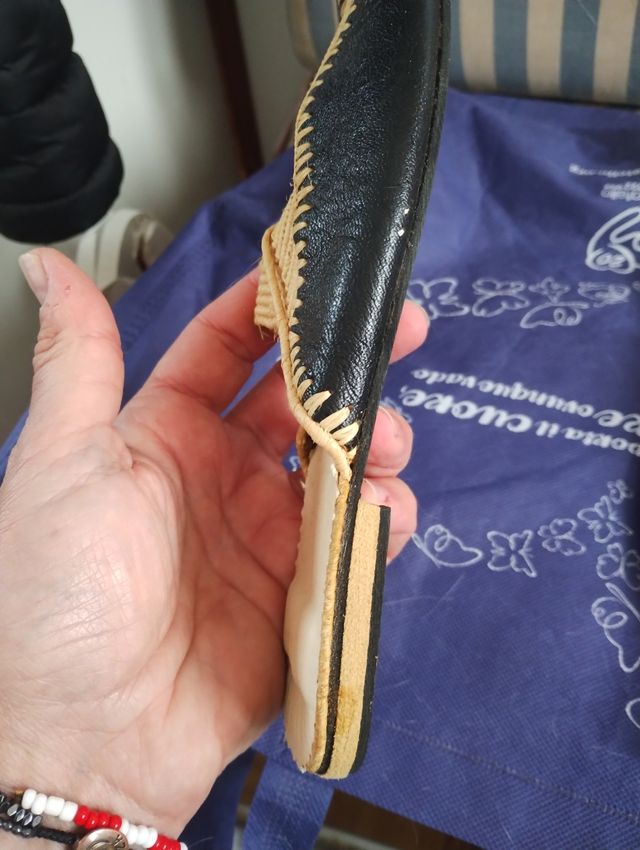 Ciabattine in vera pelle n.37