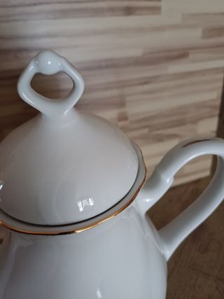 Jarra tetera cafetera porcelana