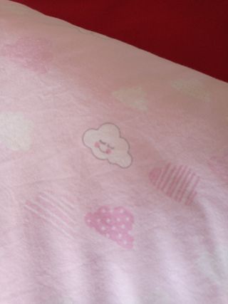 Nórdico de algodón colcha rosa de cuna