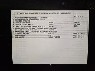 Recambios de mercedes 709 y compatibles