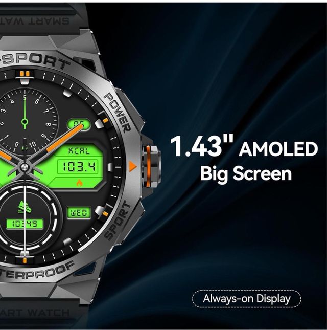 Orologio Smart K62 AMOLED 1,43” Bluetooth 5.0