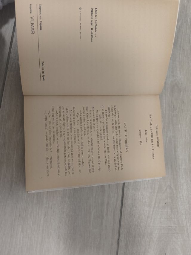 Libro viaje al centro de la tierra