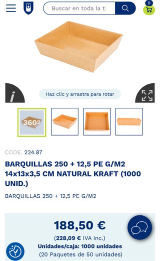 Envases take away biodegradable