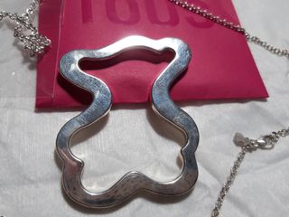 COLGANTE TOUS KAOS XL EN PLATA CON CADENA.