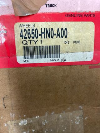 Llanta trasera Honda Foreman TRX450ES