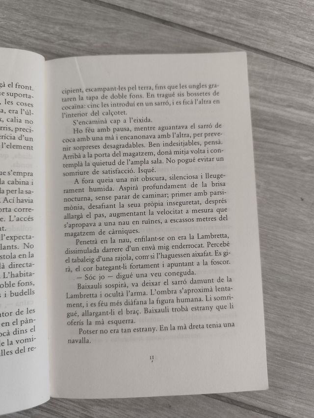 Libro penja els guants, butxana