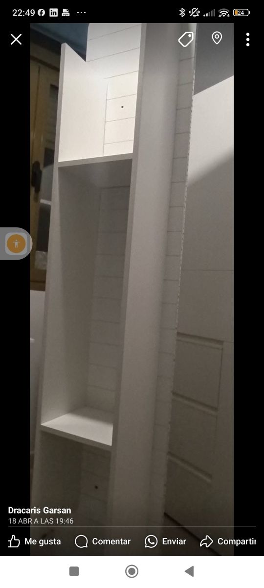 Oferta estantería librería nueva leds