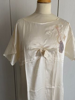 Camicia da notte Vintage in seta tg 42 IT Armelle
