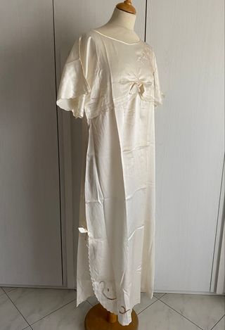 Camicia da notte Vintage in seta tg 42 IT Armelle