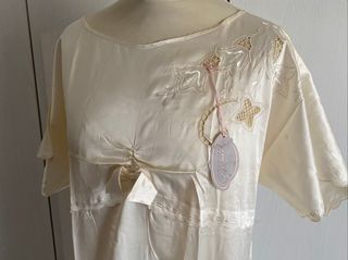 Camicia da notte Vintage in seta tg 42 IT Armelle