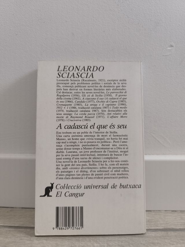 Libro a cadascú el que és seu