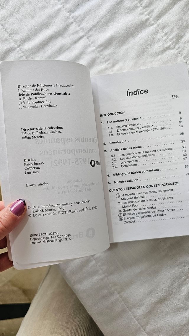 CUENTOS ESPAÑOLES CONTEMP. (1975-1992)