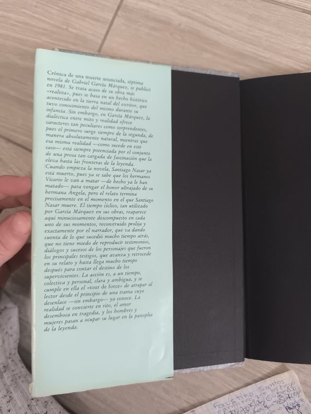 Libro crónica de una muerte anunciada