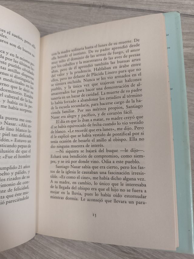 Libro crónica de una muerte anunciada