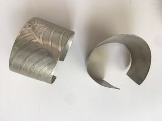 pulseras tipo Esclava de alpaca