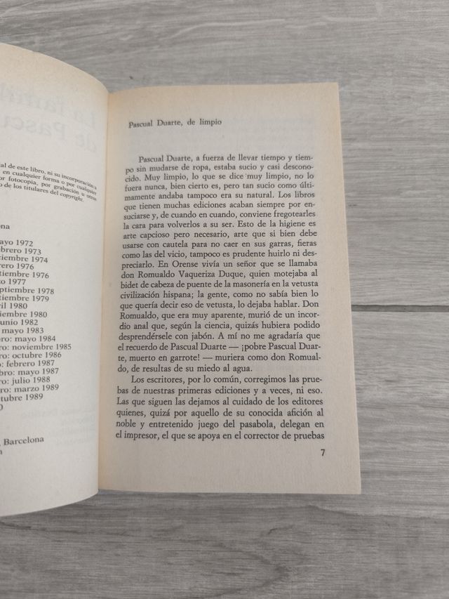 Libro La familia de Pascual Duarte