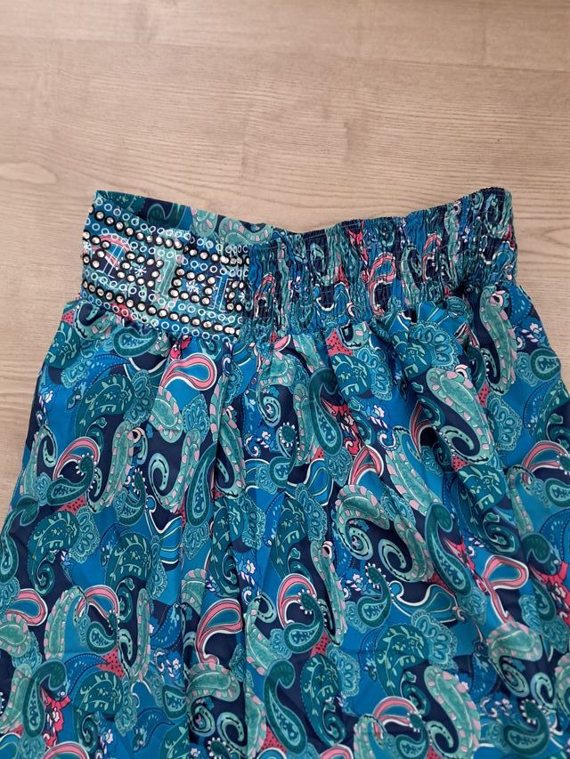 Calças largas de cintura alta para mulher (XL)