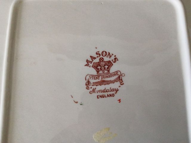 Porcellana Masons England brocca vassoio