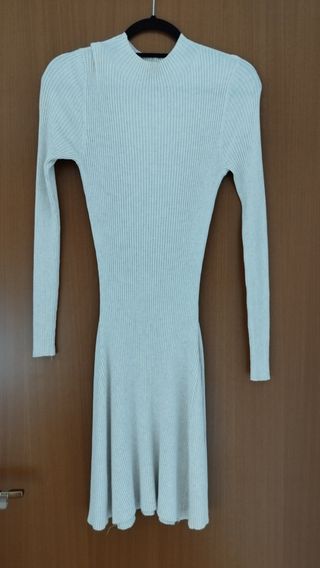 Vestito maglia a coste