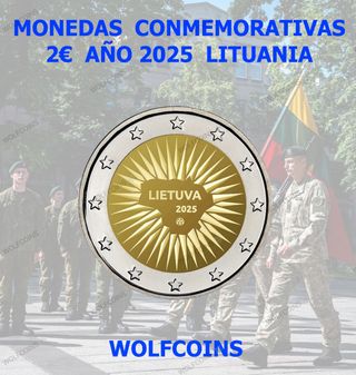 🇱🇹 LITUANIA 2€ MONEDA 2025 "DEFENSA DEL ESTADO"