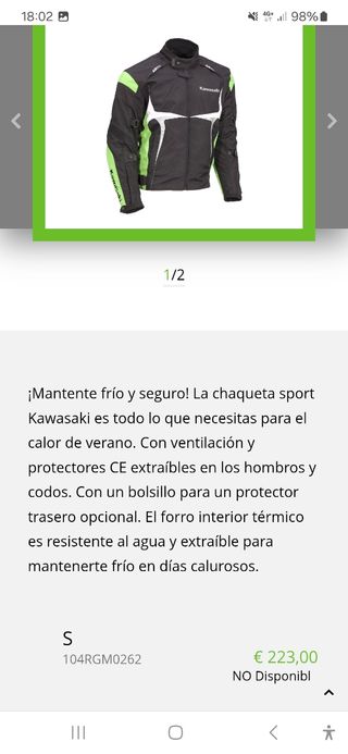 2 Chaquetas de cordura moto